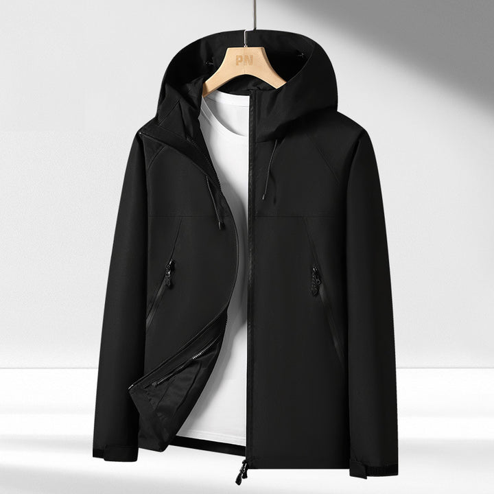 Herren Funktionsjacke mit atmungsaktiver Membran und praktischen Reißverschluss-Taschen Aliams