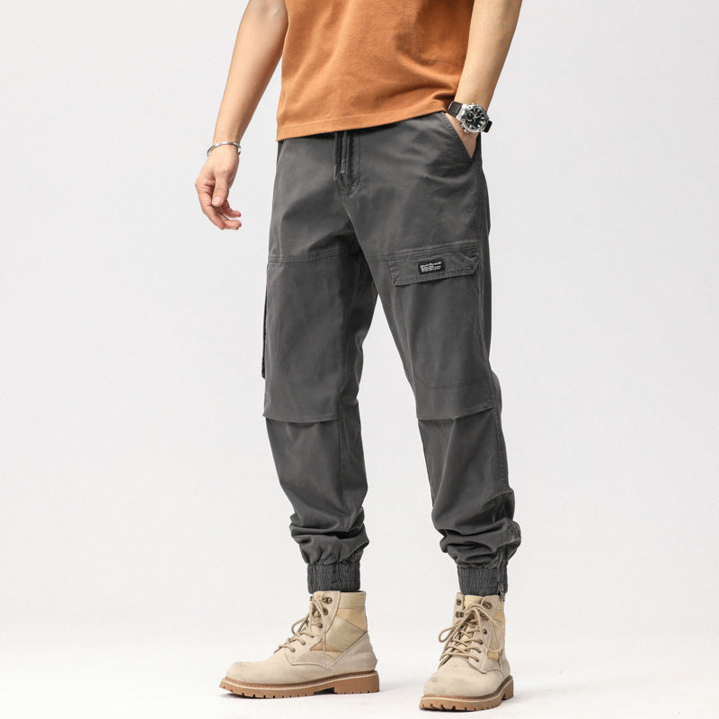 Herren Cargo-Hose mit elastischem Bund und praktischen Taschen Aliams