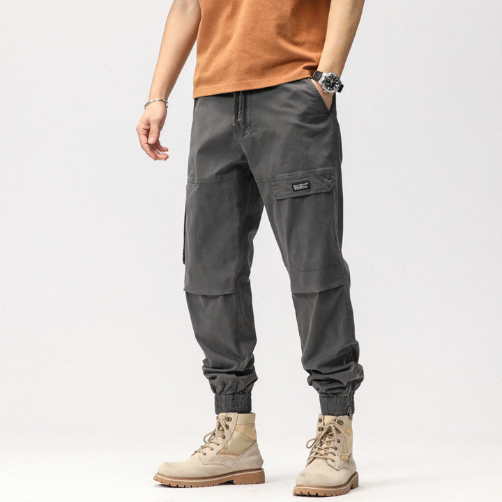 Herren Cargo-Hose mit elastischem Bund und praktischen Taschen Aliams