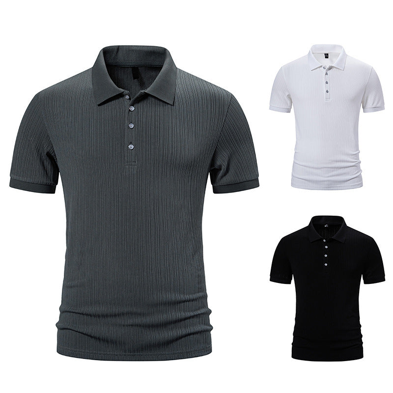Herren hochwertiges Poloshirt mit moderner Struktur Aliams