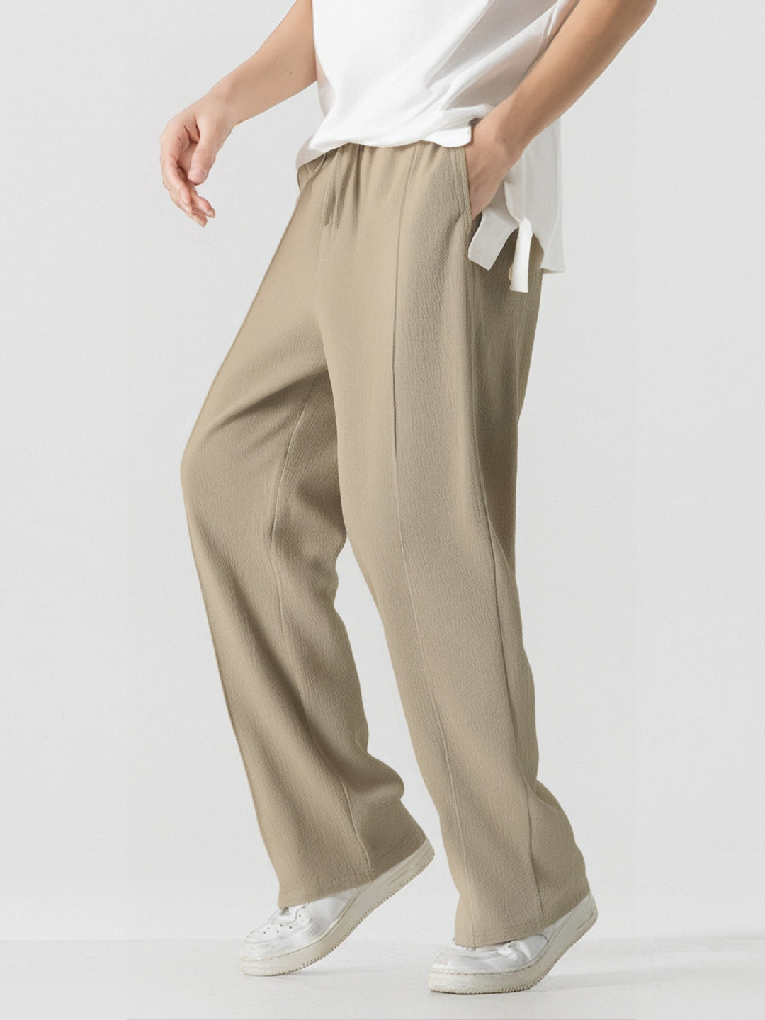 Herren Elegante, weite Freizeithose aus atmungsaktivem Gewebe Aliams