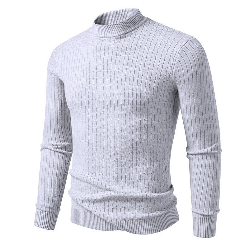 Herren Rollkragenpullover aus strukturiertem Strickmaterial Aliams