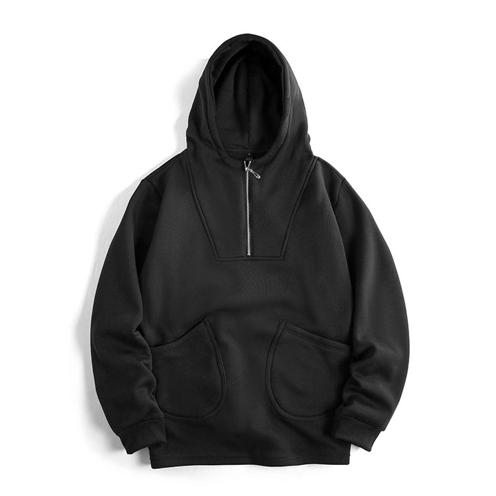 Herren Kapuzenpullover mit innovativem Reißverschluss und komfortabler Passform Aliams