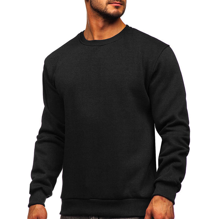 Herren Sweatshirt mit klassischem Rundhalsausschnitt und hochwertiger Baumwollmischung Aliams
