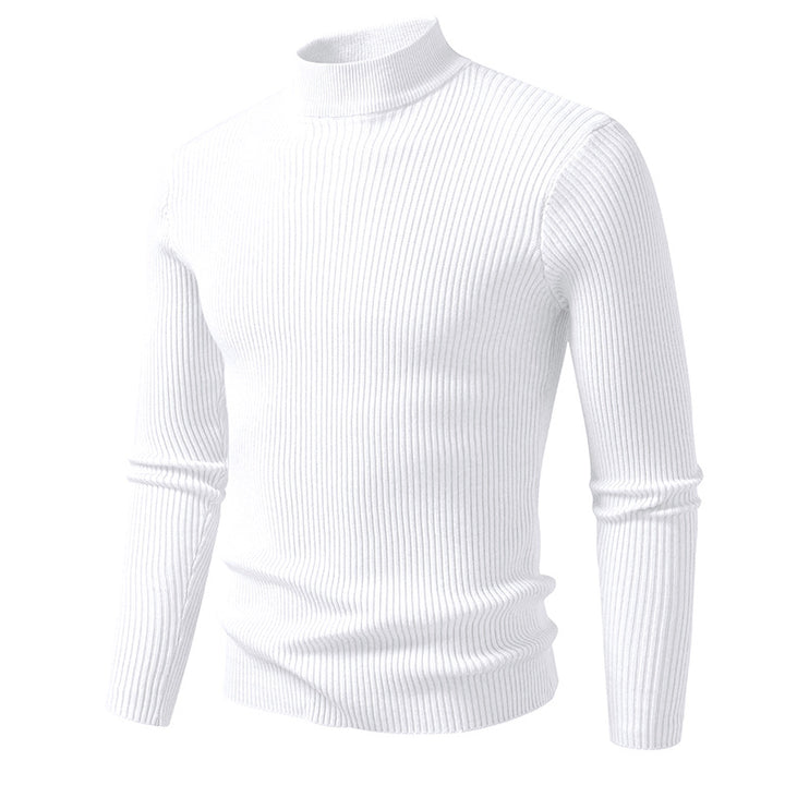 Herren Hochwertiger Rollkragenpullover aus Rippenstrick Aliams