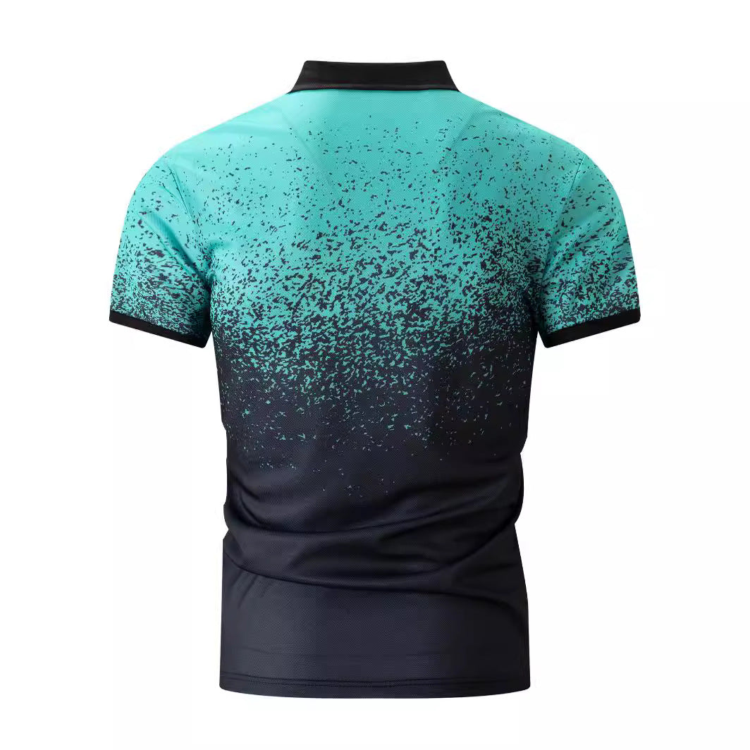 Herren-Gradient-Druck-Performance-Polohemd Aliams