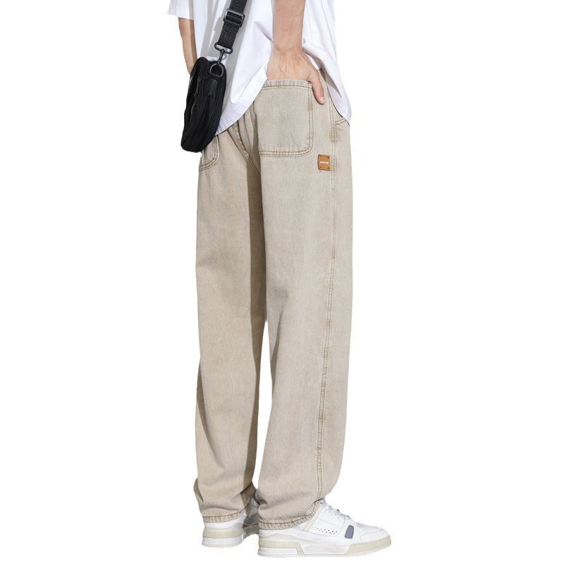 Herren lässige weite Jeanshose Aliams