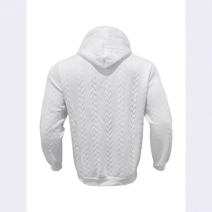 Herren Hoodie mit strukturiertem Design und Kängurutasche Aliams