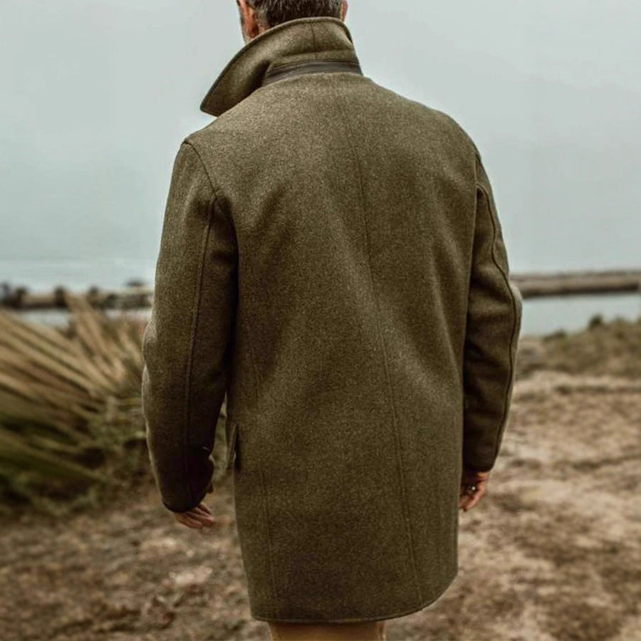 Herren stilvolle Wolljacke im doppelten Schnitt Aliams