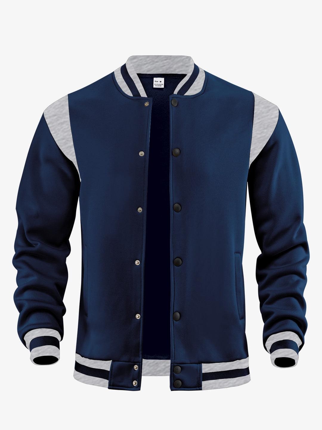 Herren Baseballjacke mit kontrastierenden Ärmeln Aliams
