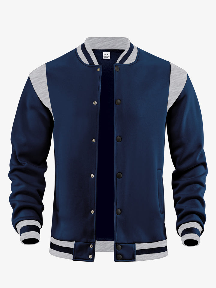 Herren Baseballjacke mit kontrastierenden Ärmeln Aliams