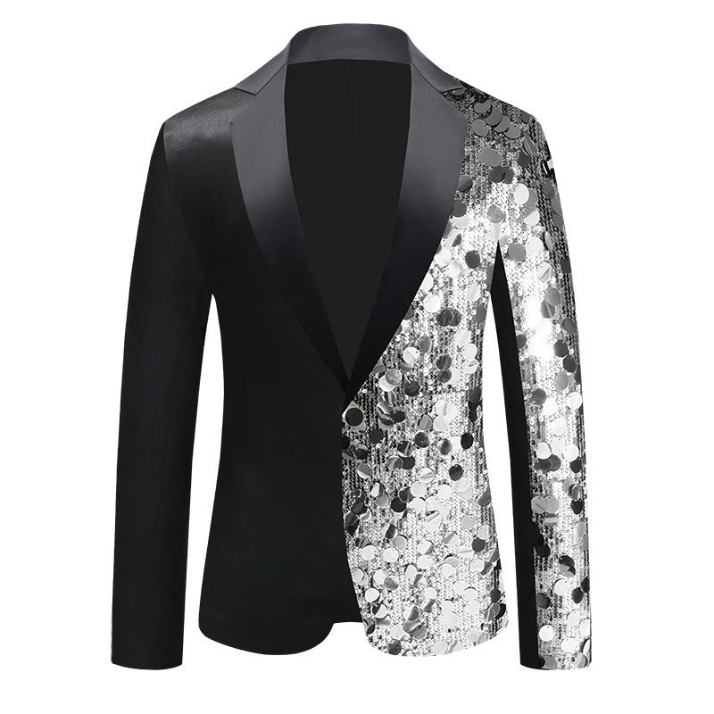 Herren Glamouröser Pailletten-Blazer Aliams