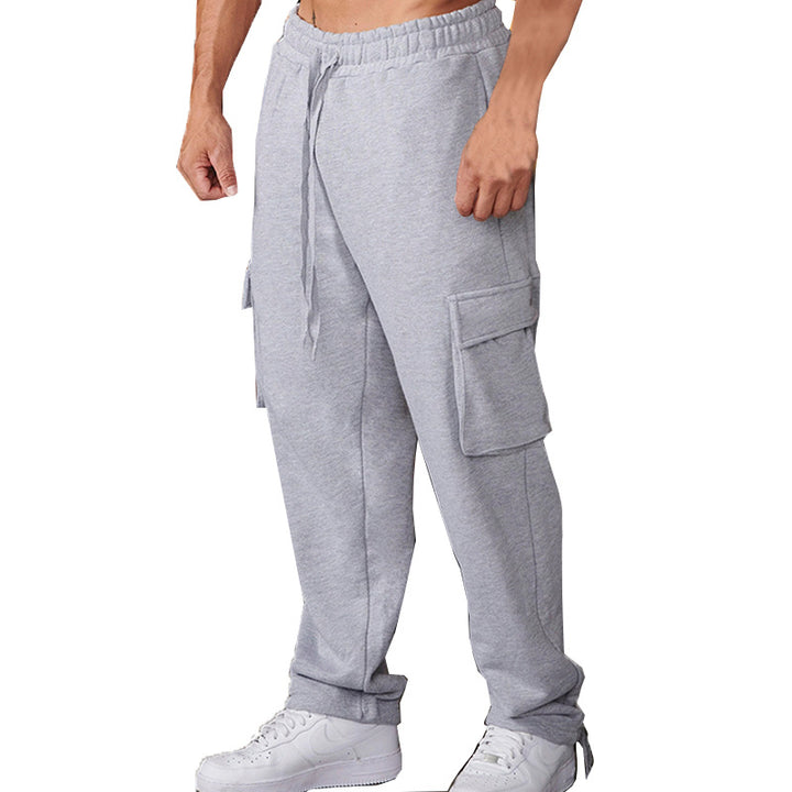 Herren Cargo-Jogginghose mit elastischem Bund und multifunktionalen Taschen Aliams 1754373381
