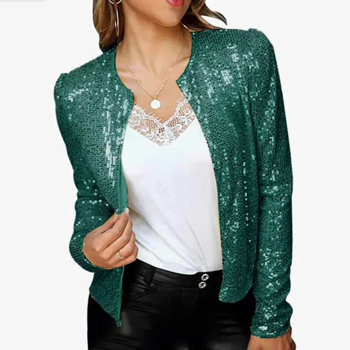 Damen Glitzernde Strickjacke Aliams