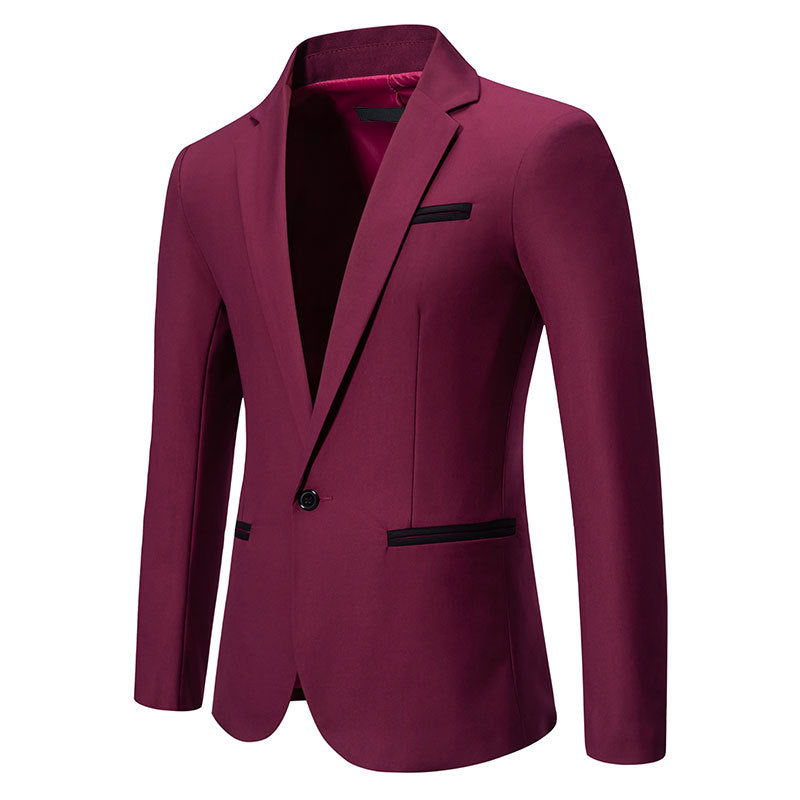 Herren eleganter Blazer mit modischem Schnitt und feinen Akzenten Aliams