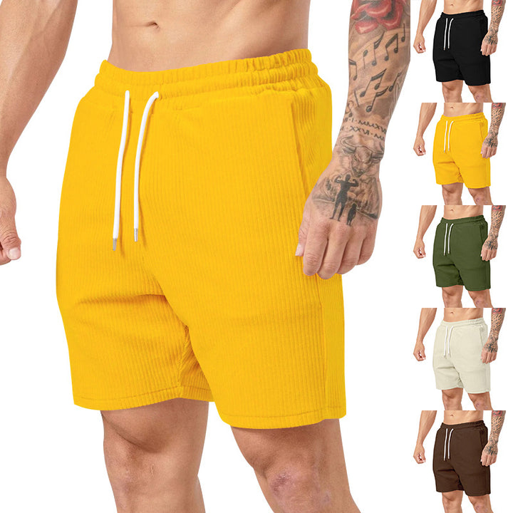 Herren sportliche Freizeithosen mit elastischem Bund und verstellbarem Kordelzug Aliams