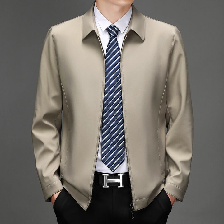 Herren elegante Übergangsjacke mit modernem Kragen Aliams