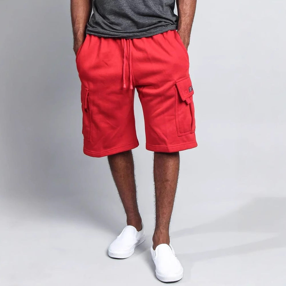 Herren Cargo-Shorts aus atmungsaktivem Material mit praktischen Taschen Aliams