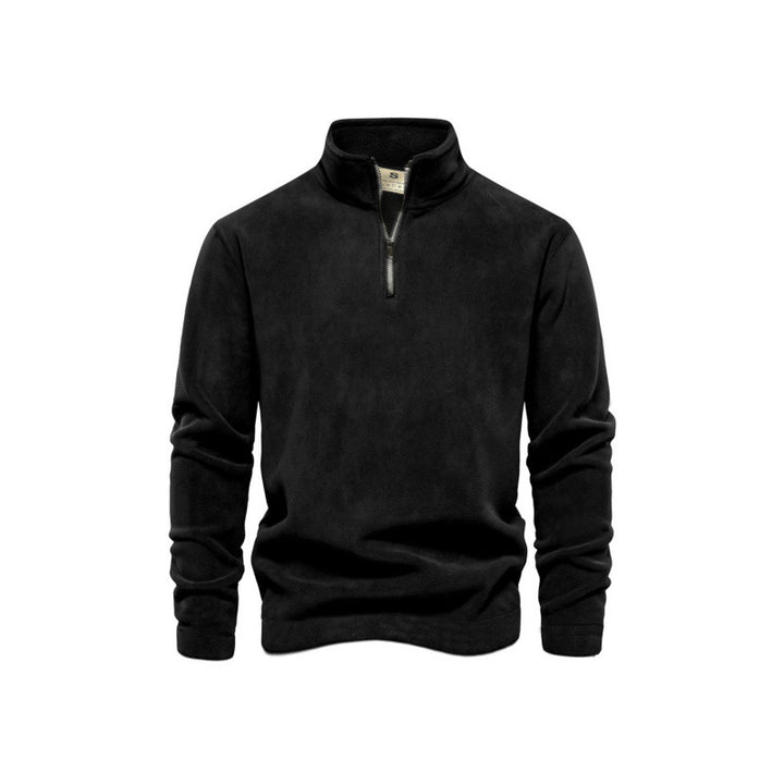 Herren Fleece-Pullover mit Stehkragen Aliams