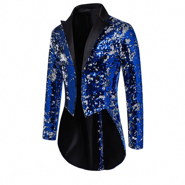 Herren Glitzernde Paillettenjacke Aliams