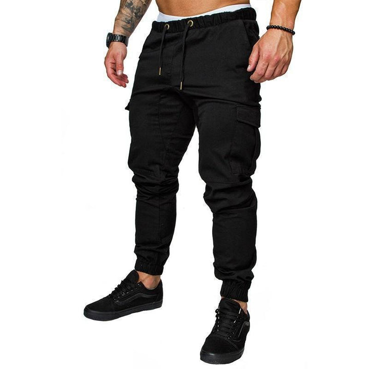 Herren Cargo-Jogginghose mit funktionalen Seitentaschen und elastischem Bund Aliams