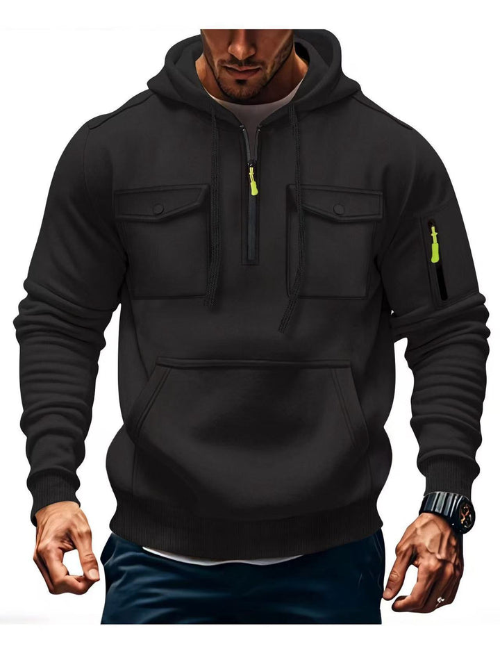 Herren Funktions Hoodie mit praktischen Taschen Aliams