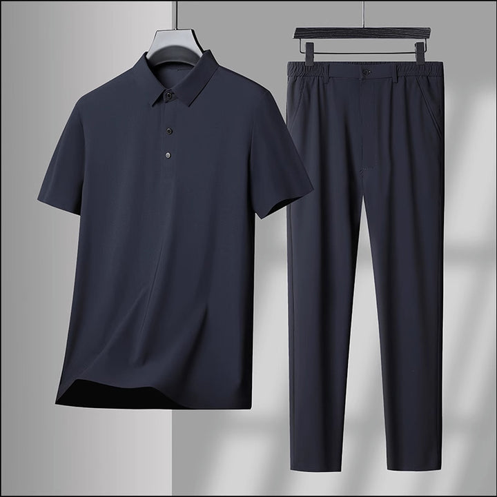 Herren Poloshirt und bequeme Jogginghose Set Aliams