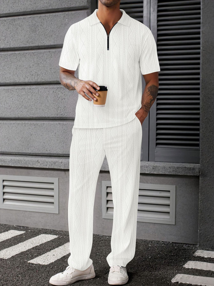 Herren stilvolles Strick-Polo-Set Aliams