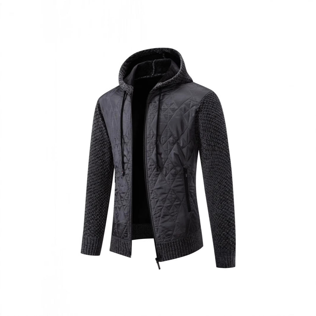 Herren gesteppte Übergangsjacke mit hohem Kragen und modernem Design Aliams