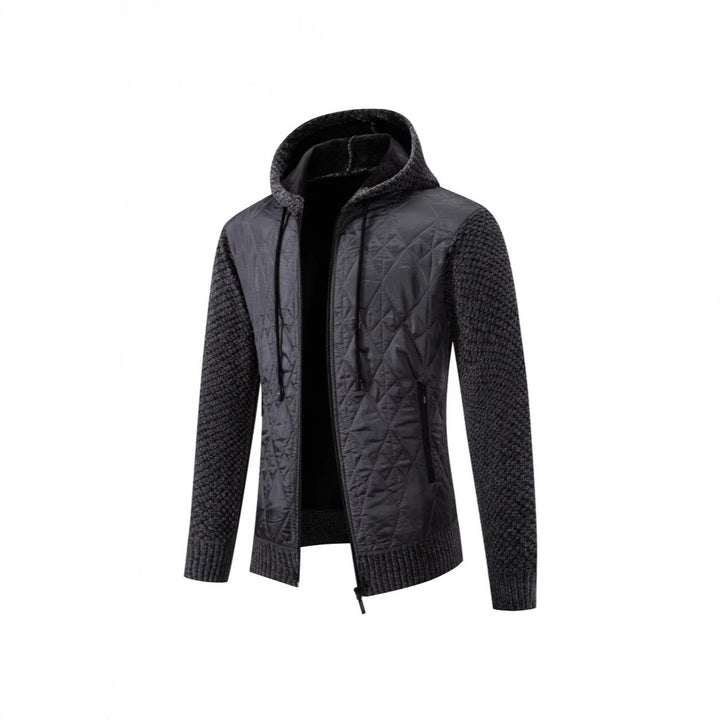 Herren gesteppte Übergangsjacke mit hohem Kragen und modernem Design Aliams