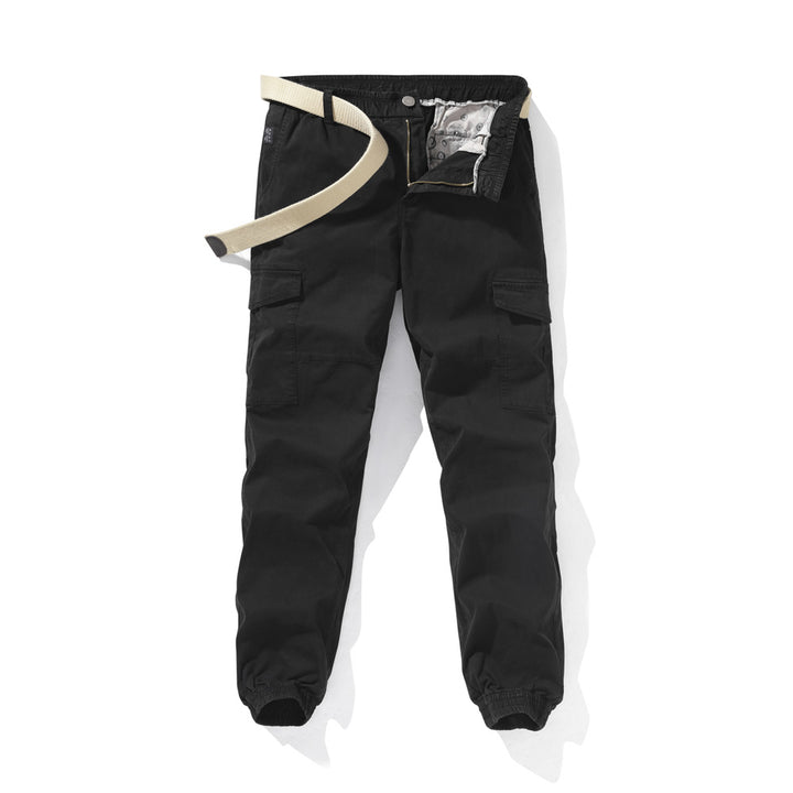 Herren Cargo-Hose mit elastischem Bund und verstellbarem Gurt Aliams