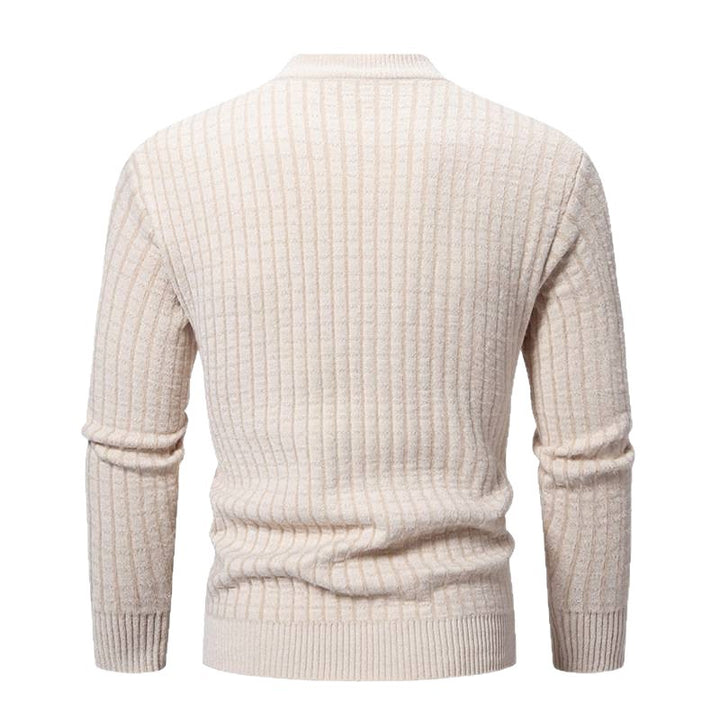 Herren Feinstrickpullover mit strukturiertem Design Aliams