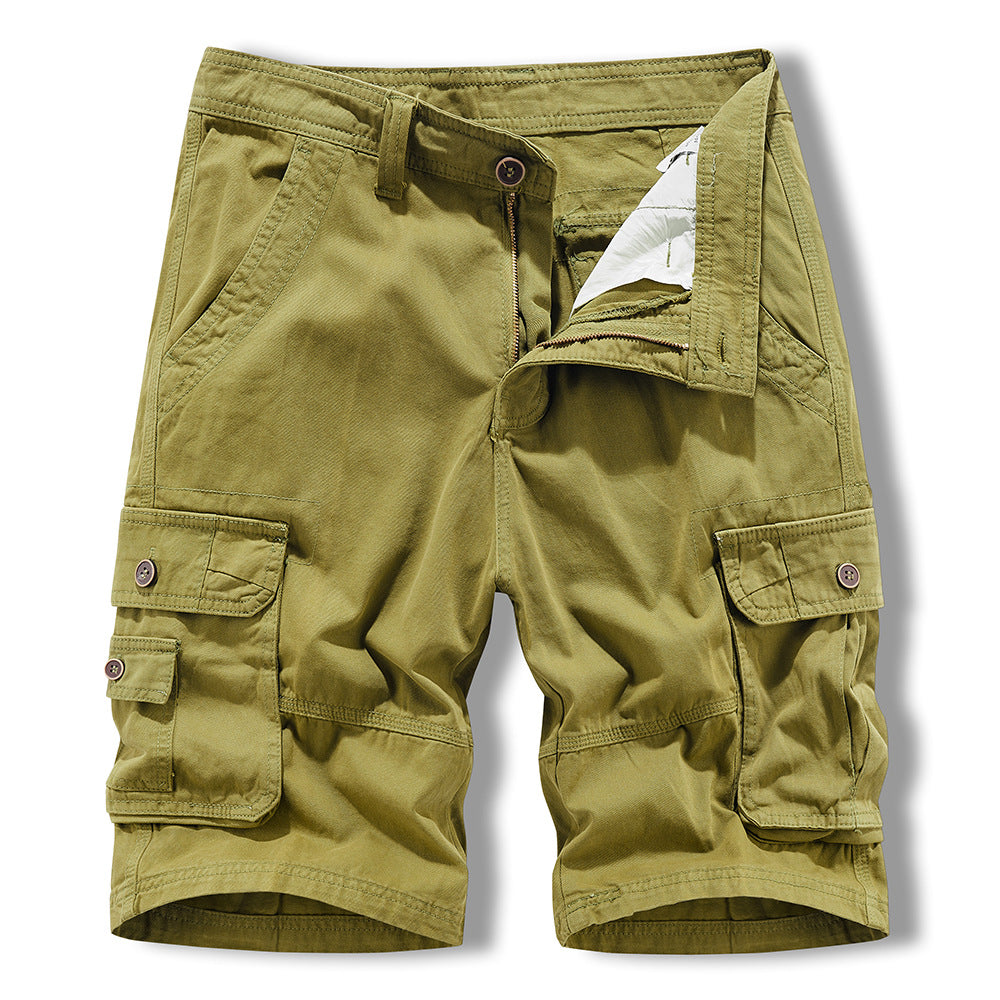 Herren Cargo-Shorts im lässigen Design mit multifunktionalen Taschen Aliams