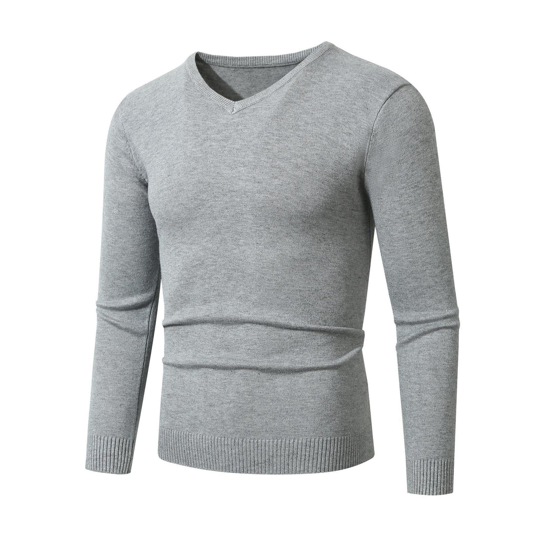 Herren eleganter V-Ausschnitt Pullover Aliams