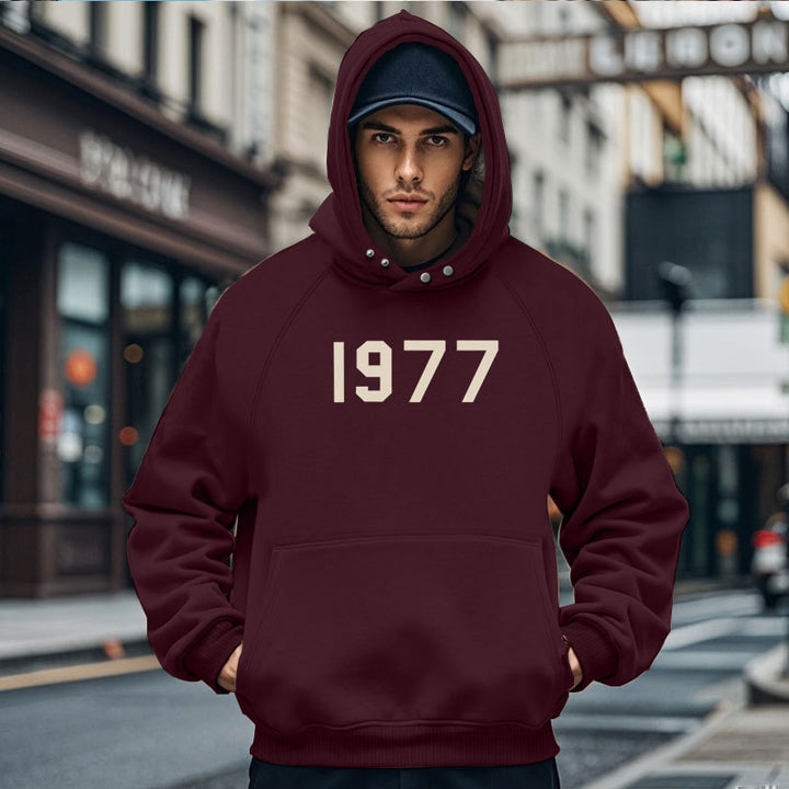 Herren Gemütlicher Kapuzenpullover mit ausgefallenem Design und praktischen Taschen Aliams