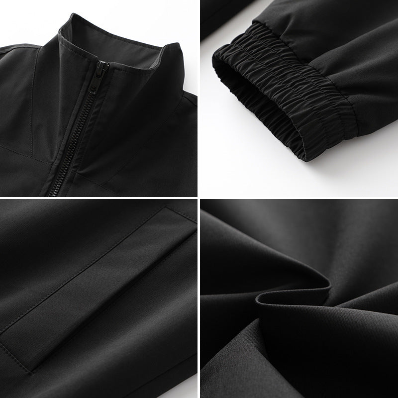 Herren Freizeitjacke mit praktischen Taschen und hohem Kragen Aliams