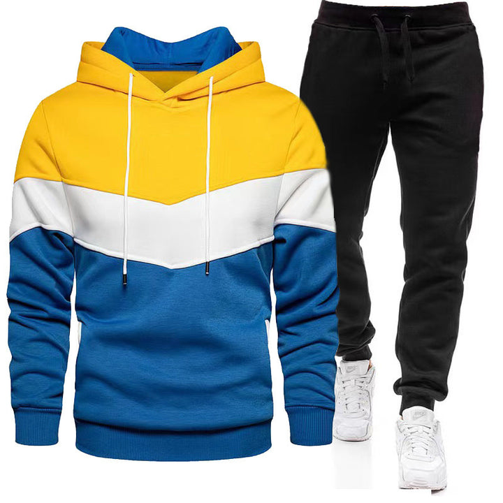 Herren sportliches Kapuzenpullover- und Jogginghosen-Set Aliams