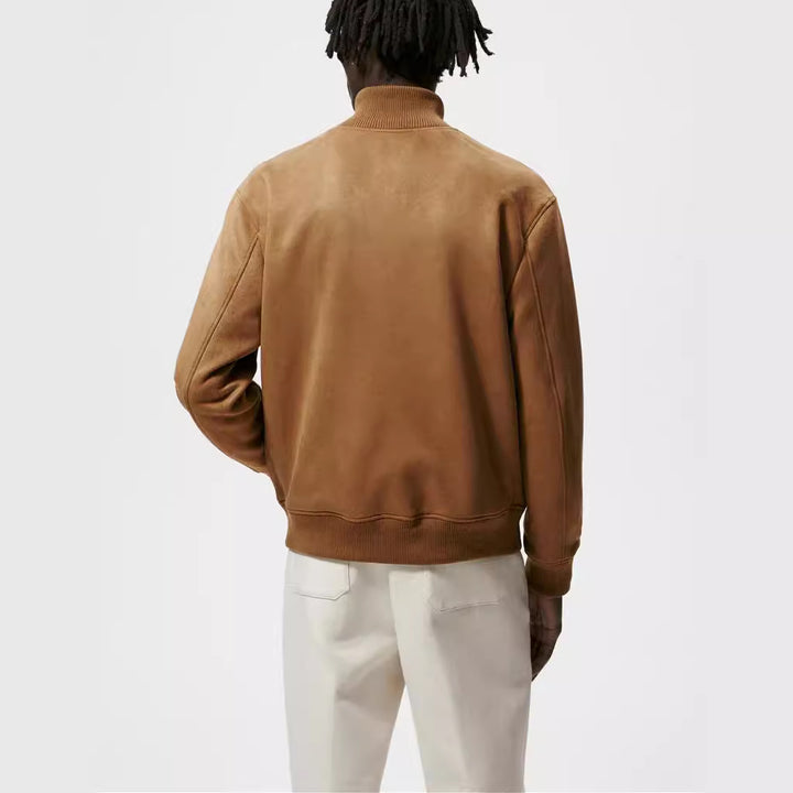 Herren elegante und kuschelige Bomberjacke Hedi-Mode