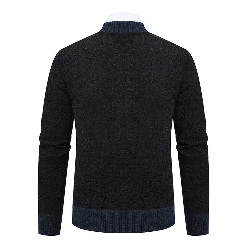 Herren sportive Strickjacke mit Reißverschluss und stilvollem Detail Aliams