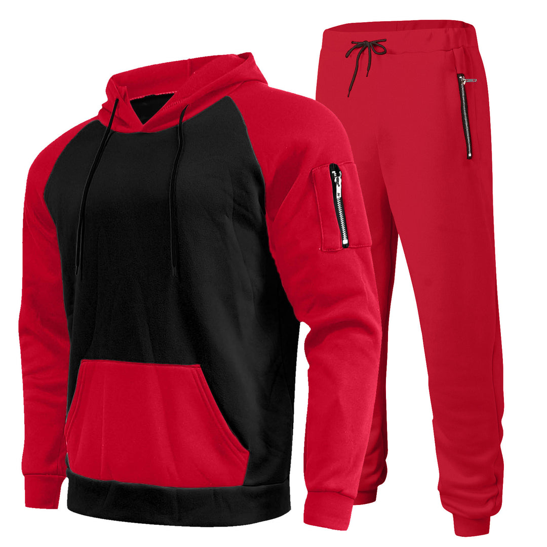 Herren Sportliches Hoodie- und Jogginghose-Set mit atmungsaktiver Struktur Aliams