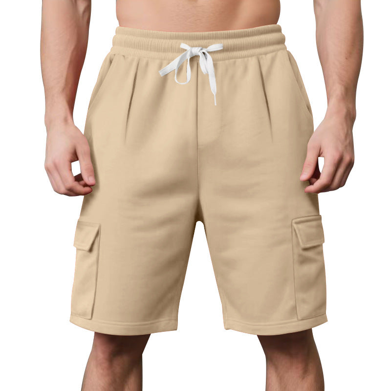 Herren Cargo-Shorts mit elastischem Bund und praktischen Seitentaschen Aliams