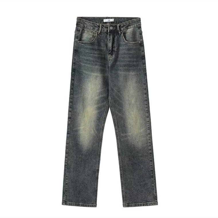 Herren High-Waist Jeans im Used-Look mit lässiger Passform Aliams