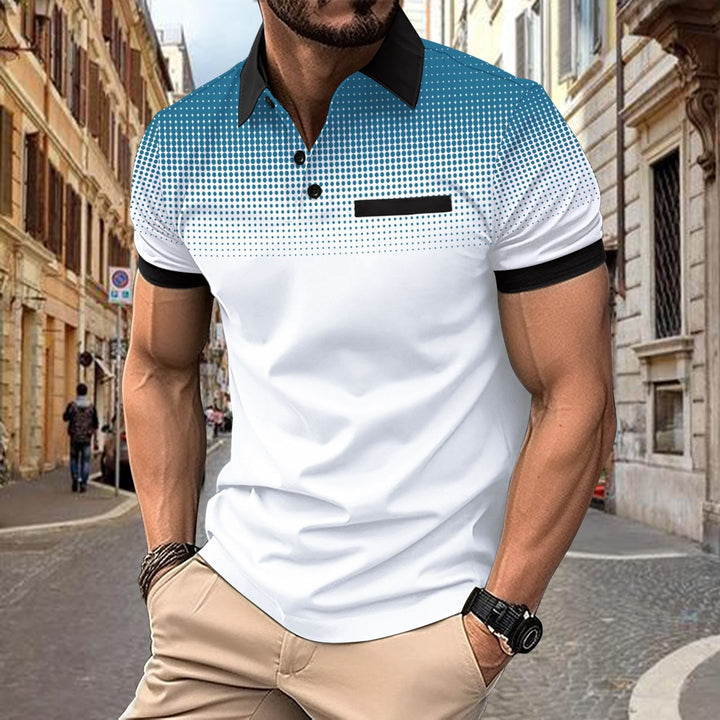 Herren Poloshirt mit modernen Designelementen und stylischen Akzenten Aliams