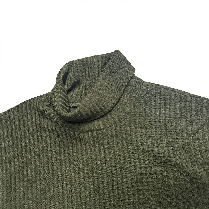 Herren feiner Rollkragenpullover aus strukturiertem Strick Aliams