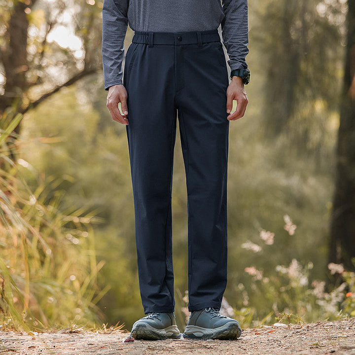 Herren funktionale Sommerhose mit elastischem Bund und praktischen Seitentaschen Aliams