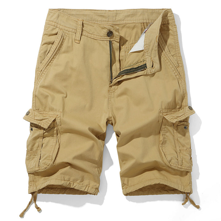 Herren Cargo-Shorts mit praktischen Taschen und verstellbarem Kordelzug Aliams
