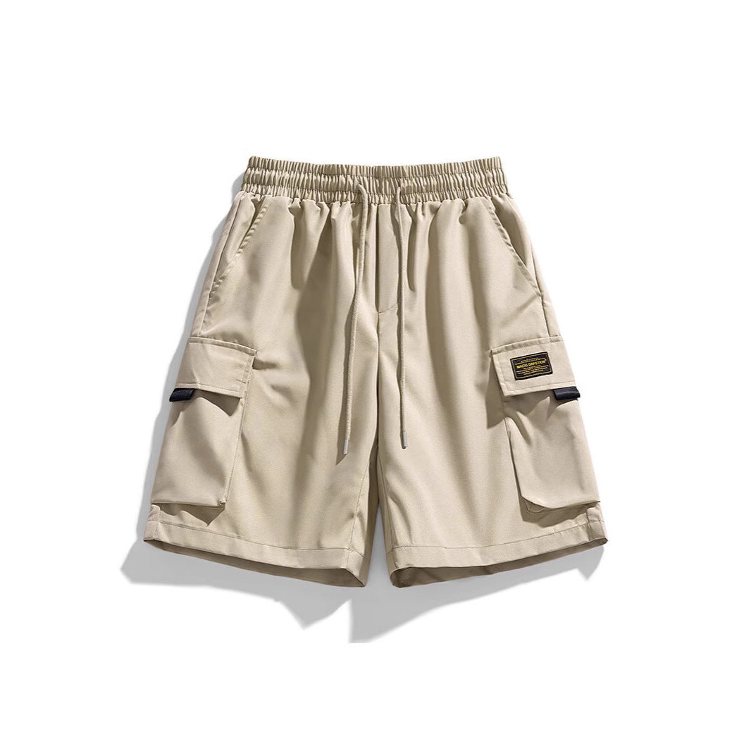Herren Cargo-Shorts mit elastischem Bund und praktischen Taschen Aliams