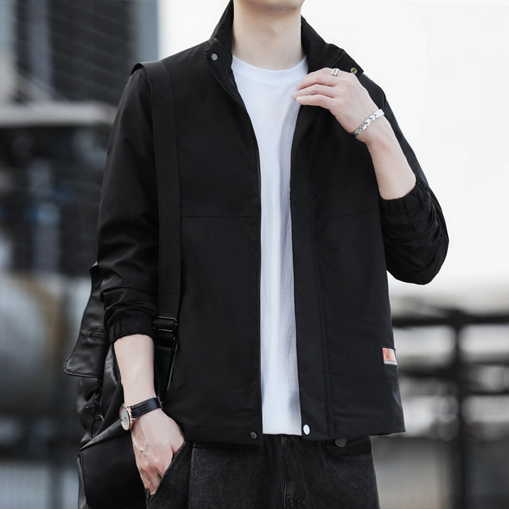 Herren winddichte Freizeitjacke mit atmungsaktiven Einsätzen und praktischen Taschen Hedi-Mode