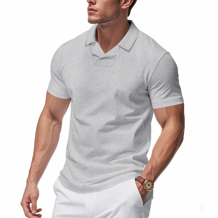 Herren Kurzarm Poloshirt mit strukturiertem Design Aliams