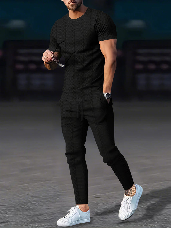 Herren Sportliches Freizeitanzug-Set mit strukturiertem Design Aliams